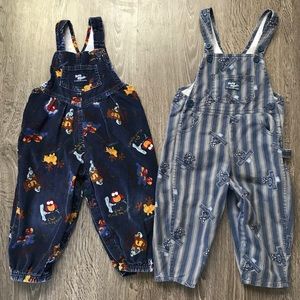 Two Vintage Oshkosh Baby B’gosh overalls❄️
